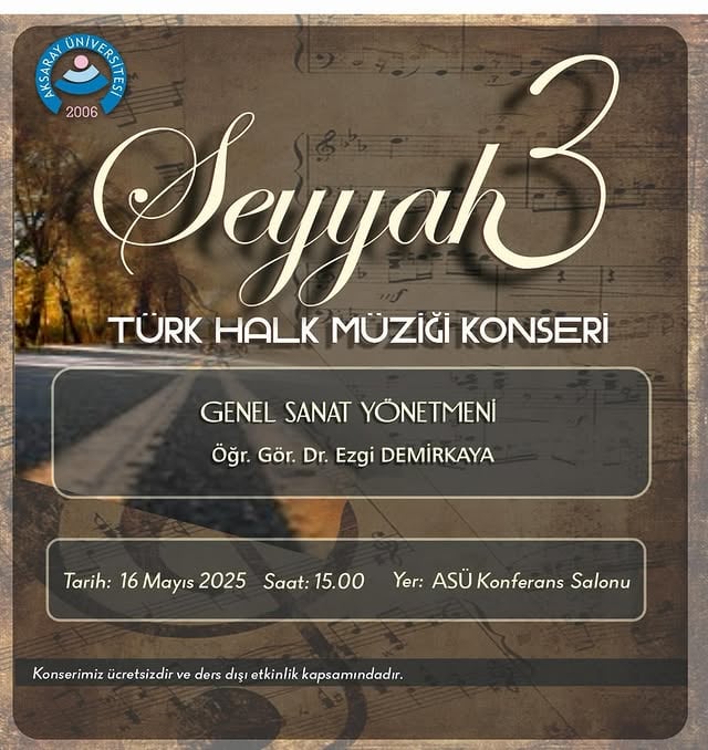 Aksaray Üniversitesi'nde Türk Halk Müziği Konseri: 