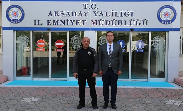 Aksaray Emniyet Müdürü, Sultanhanı Kaymakamını Makamında Ağırladı