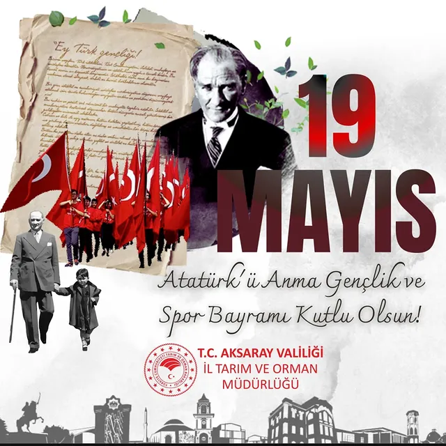 Aksaray'da 19 Mayıs Atatürk'ü Anma, Gençlik ve Spor Bayramı Coşkuyla Kutlandı