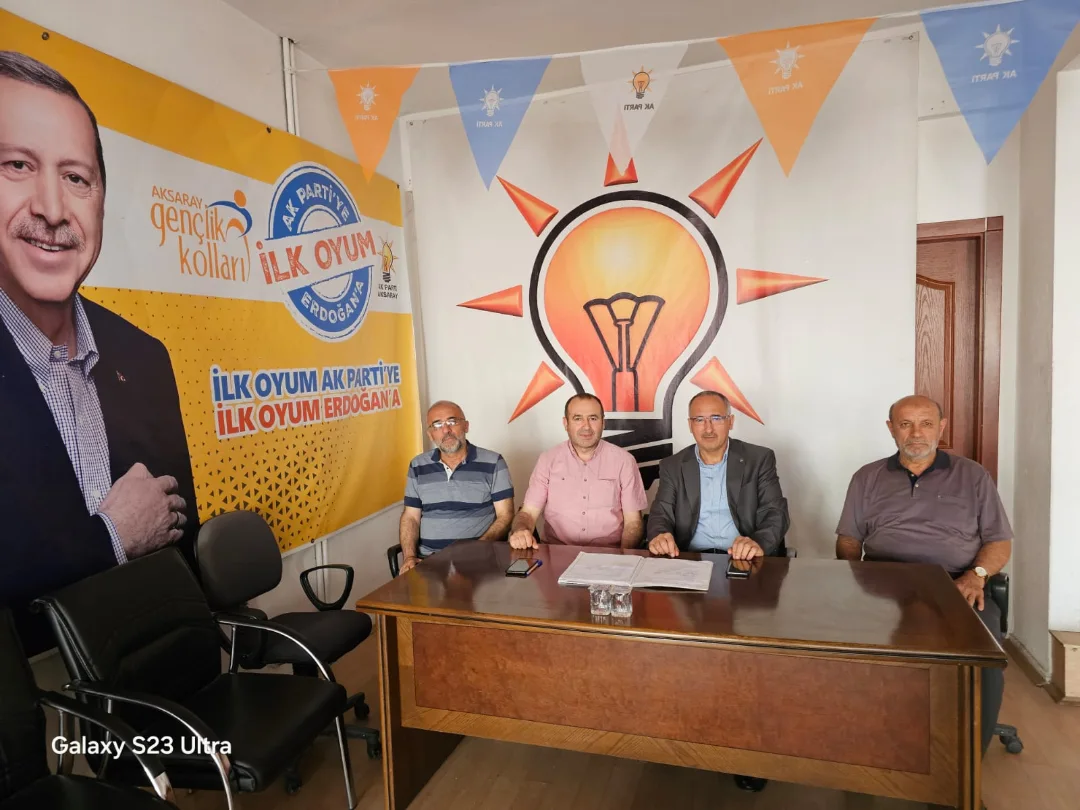 AK Parti Aksaray İl Başkanı Hamza Aktürk Ortaköy'de Teşkilat Ziyaretinde