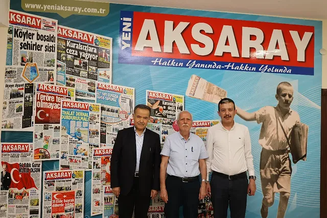 AK Parti Aksaray İl Başkanı Hamza Aktürk, Yeni Aksaray Gazetesi İmtiyaz Sahibini Ziyaret Etti
