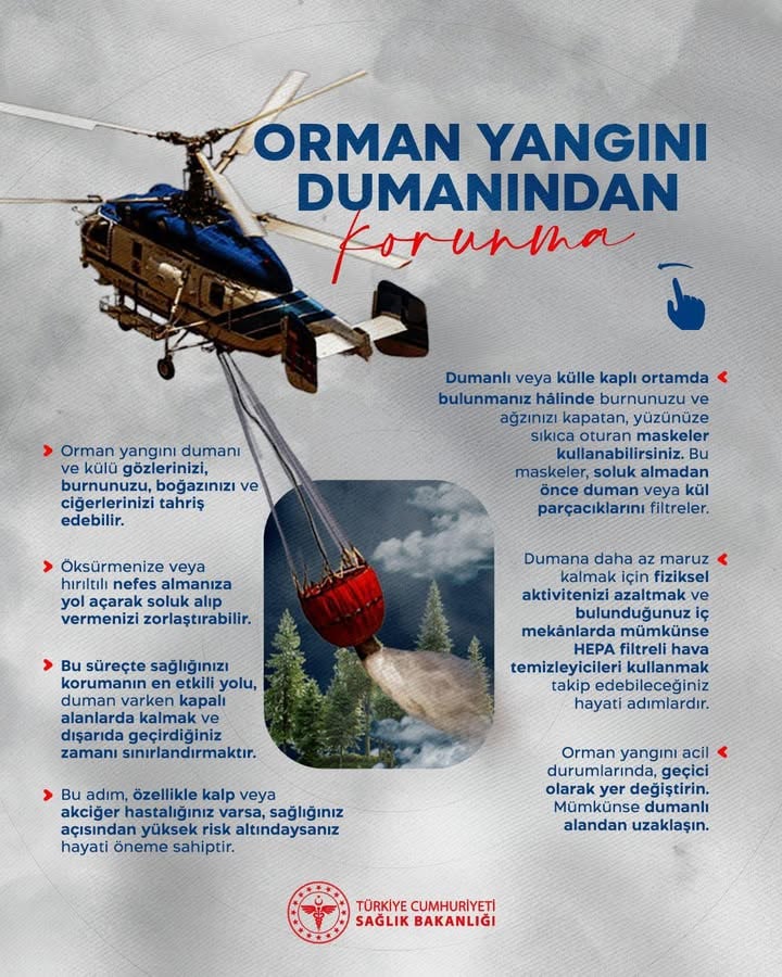 Aksaray'da Orman Yangını Dumanına Karşı Önlemler: İl Sağlık Müdürü Güleç'ten Uyarılar
