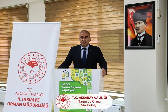 Aksaray'da 2025 Genel Tarım Sayımı Eğitim Toplantısı Başladı