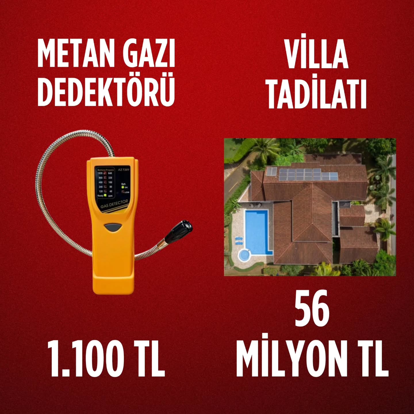 Mehmetçiğe Metan Dedektörü Yok, Villa Tadilatına 56 Milyon Lira