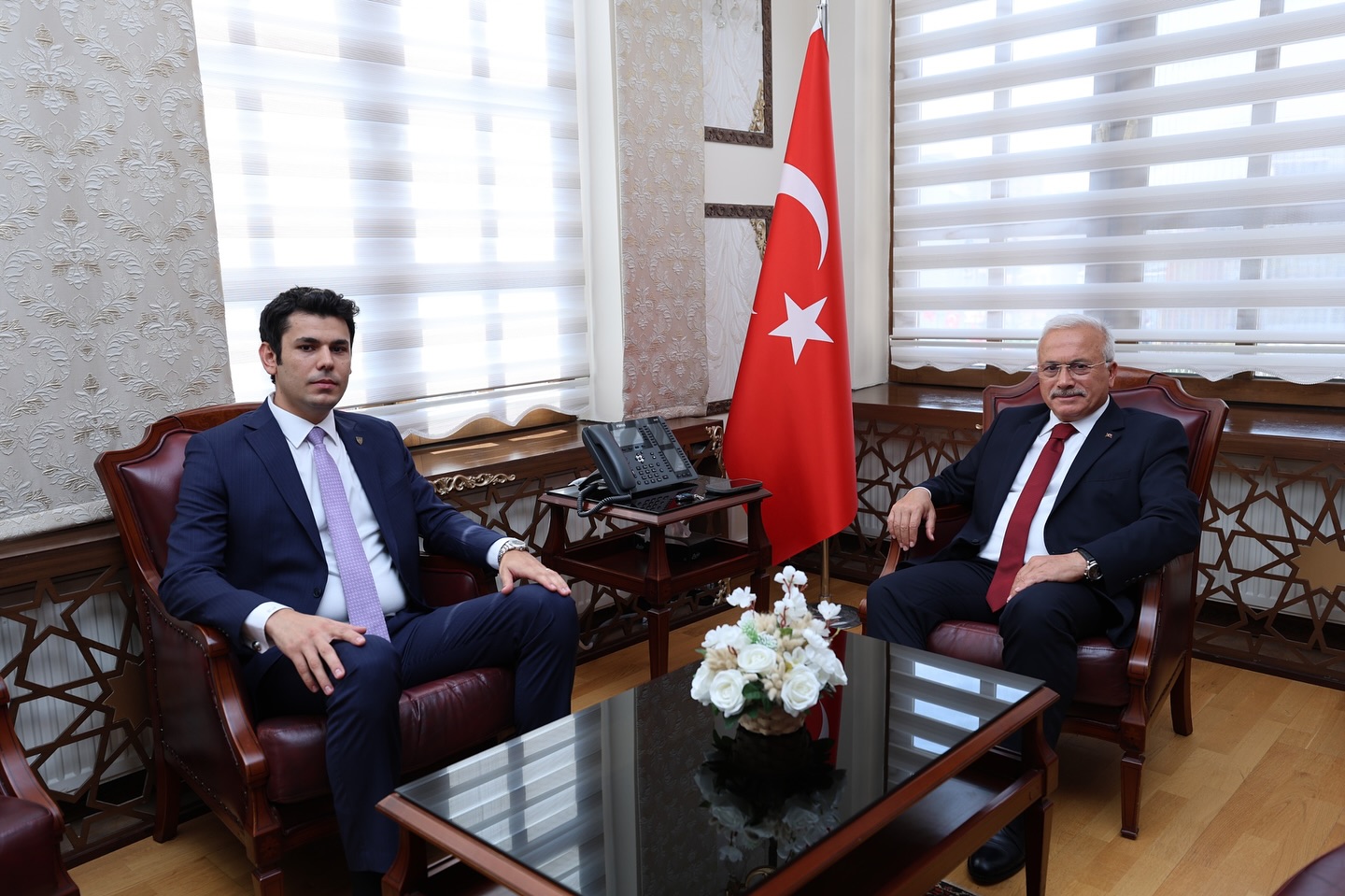 Aksaray Valisi Kumbuzoğlu, Sanayi ve Teknoloji Bakanlığı Müfettişini Kabul Etti