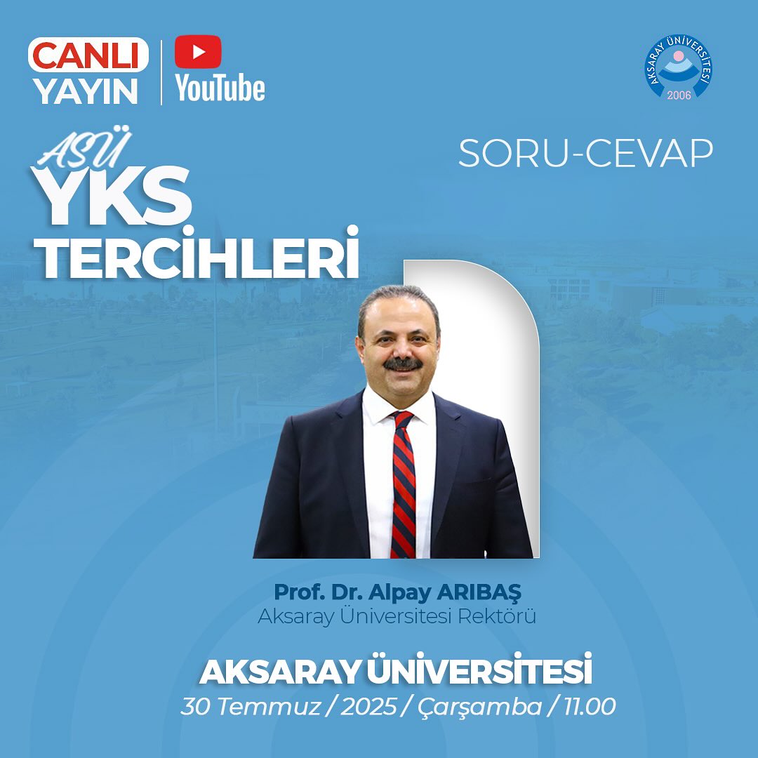 Aksaray Üniversitesi Rektörü Arıbaş, Aday Öğrencilere Online Tanıtım Programıyla Sesleniyor