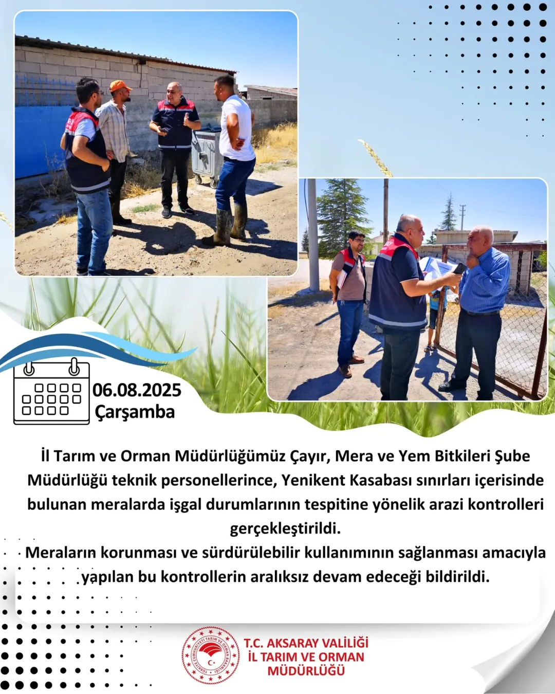 Aksaray'da Mera İşgallerine Karşı Sıkı Denetimler