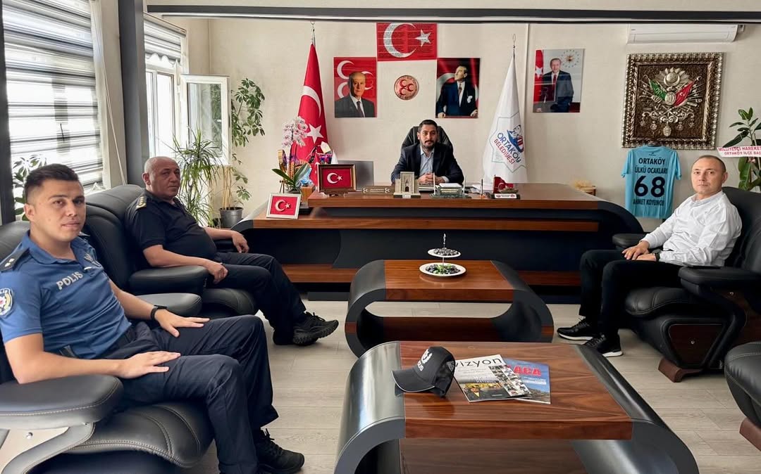 Aksaray Emniyeti, Ortaköy Belediye Başkanı'nı Ziyaret Etti
