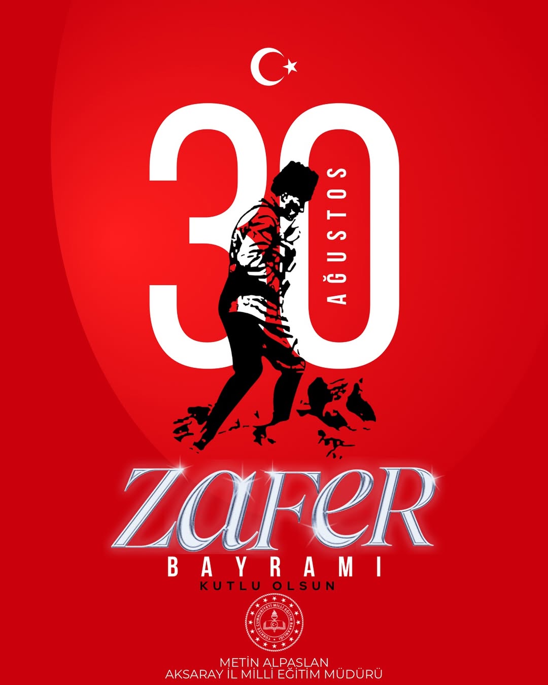Aksaray'da Zafer Bayramı Kutlamaları: Eğitim Müdürü Alpaslan'dan Mesaj