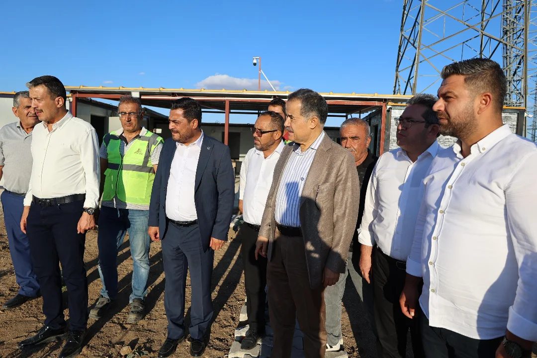 Aksaray'da TOKİ Konutları Şantiyesi İncelemesi Yapıldı