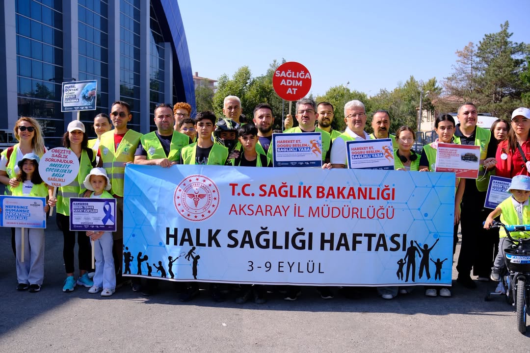 Aksaray'da Halk Sağlığı Haftası Etkinlikleriyle Sağlıklı Yaşam Bilinci Artırıldı