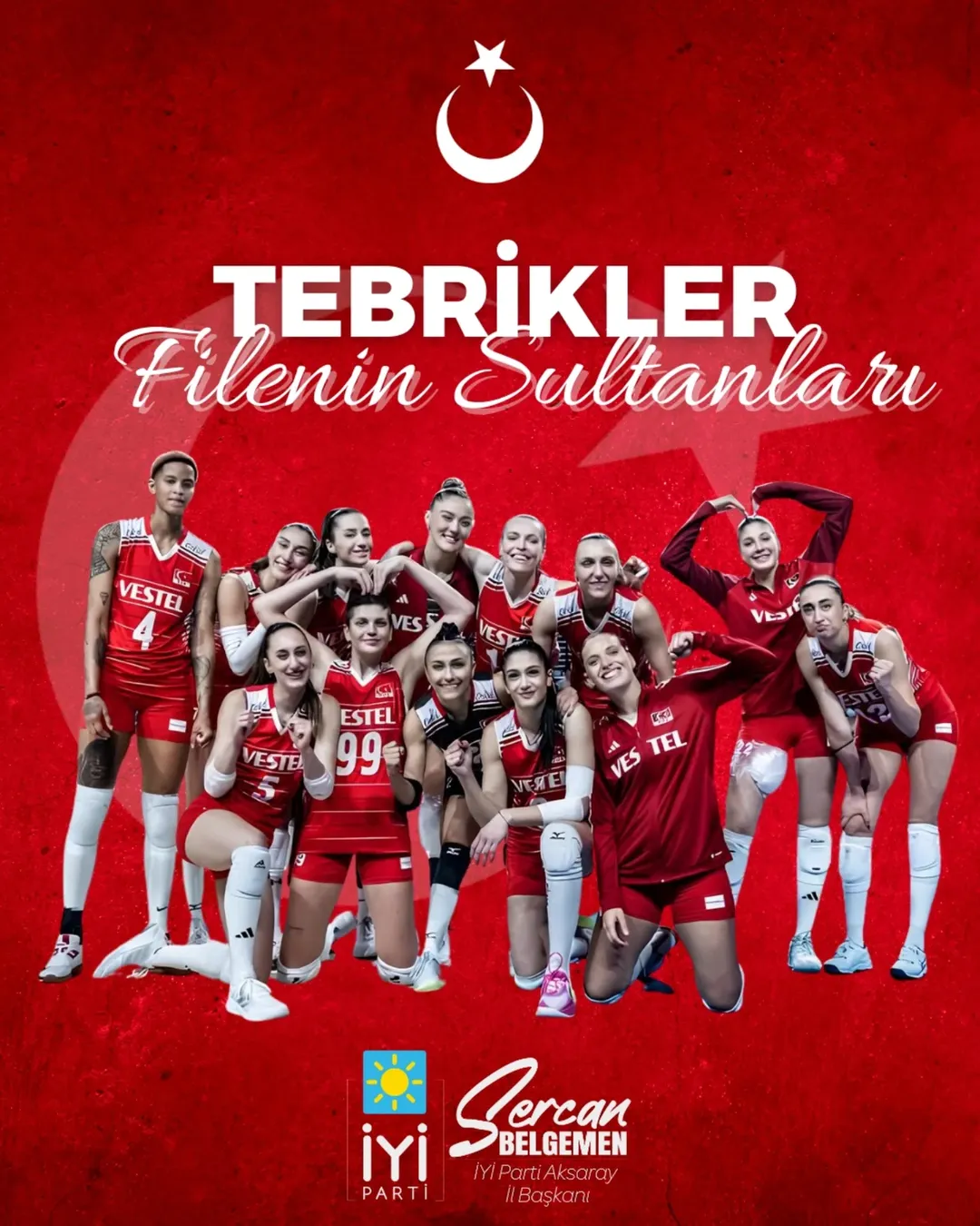 A Milli Kadın Voleybol Takımı Dünya İkincisi Oldu, Aksaray'dan Gurur Mesajı