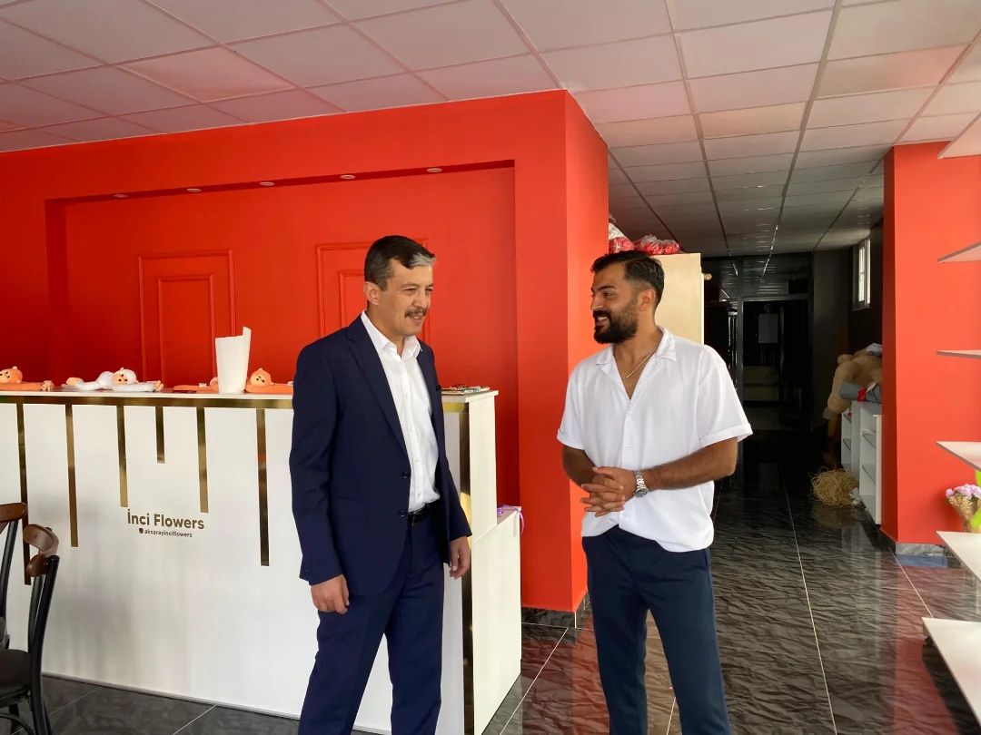 Aksaray AK Parti İl Başkanı Hamza Aktürk Esnaf Ziyaretinde