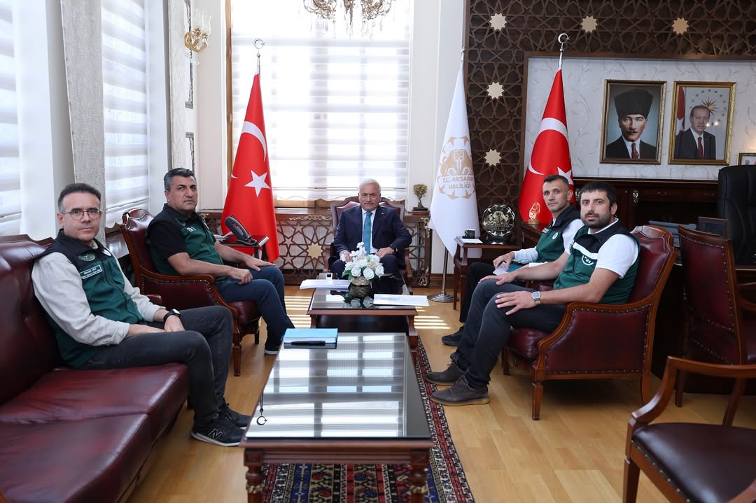 Aksaray Valisi Kumbuzoğlu, Su Tasarrufu ve Kuraklıkla Mücadele Konularını Görüşmek Üzere DSİ Konya Bölge Müdürü Alp'i Kabul Etti
