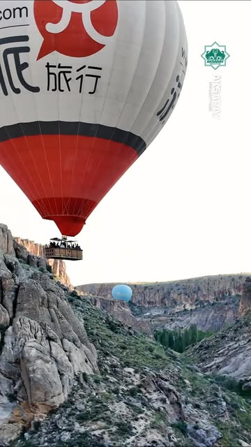 Aksaray'da Sıcak Hava Balonlarıyla Ihlara Vadisi'nin Eşsiz Manzarası