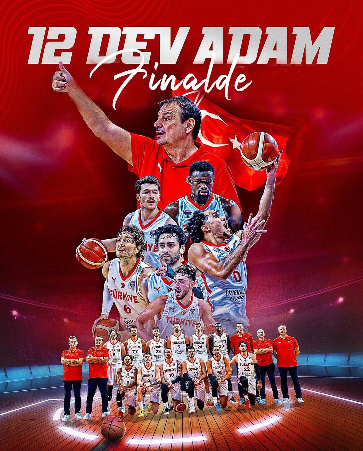 Aksaray Valisi Mehmet Ali Kumbuzoğlu'nun Eurobasket Finali Coşkusu