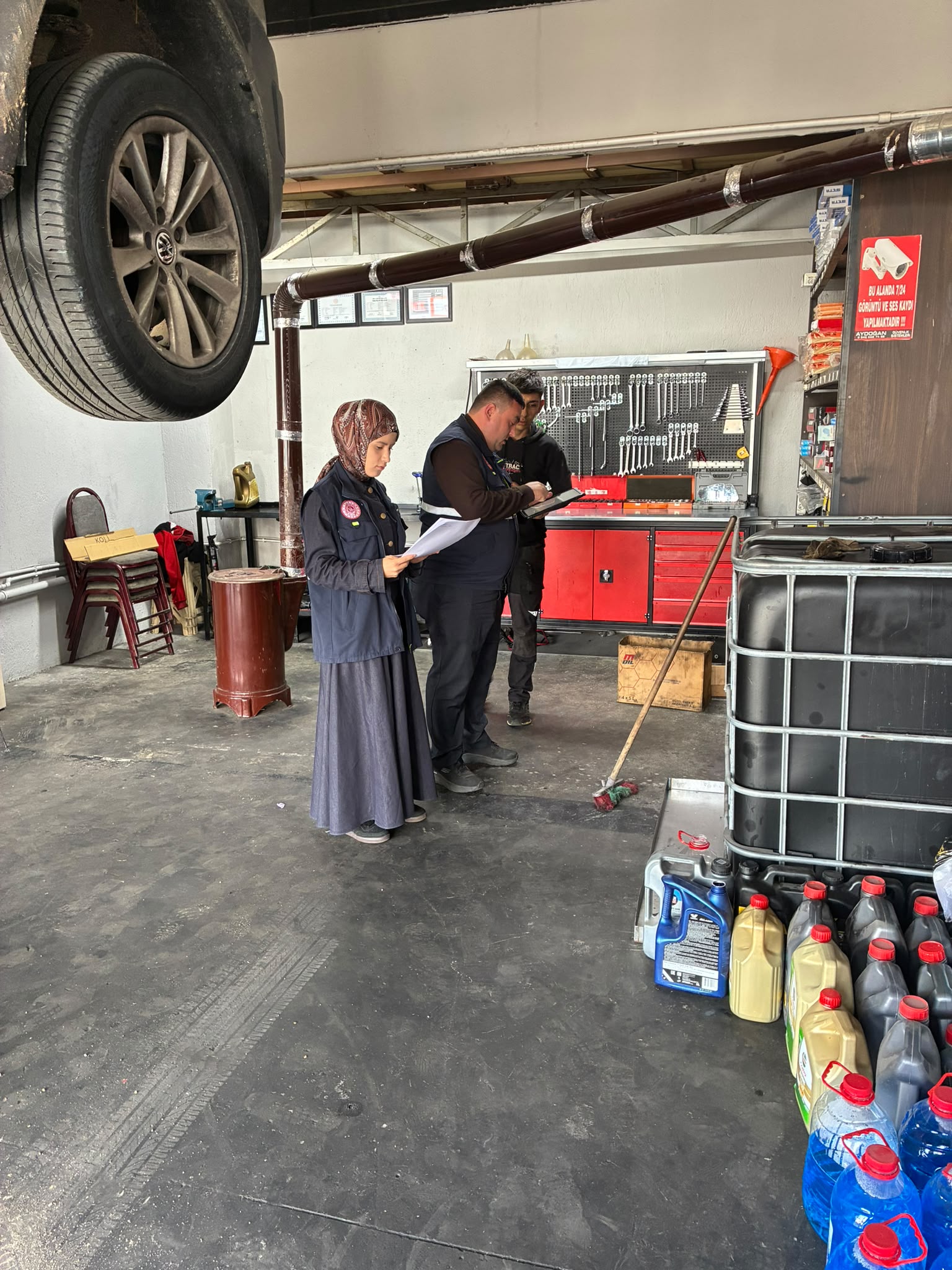 Aksaray’da 276 İşletmeye Atık Motor Yağı Denetimi