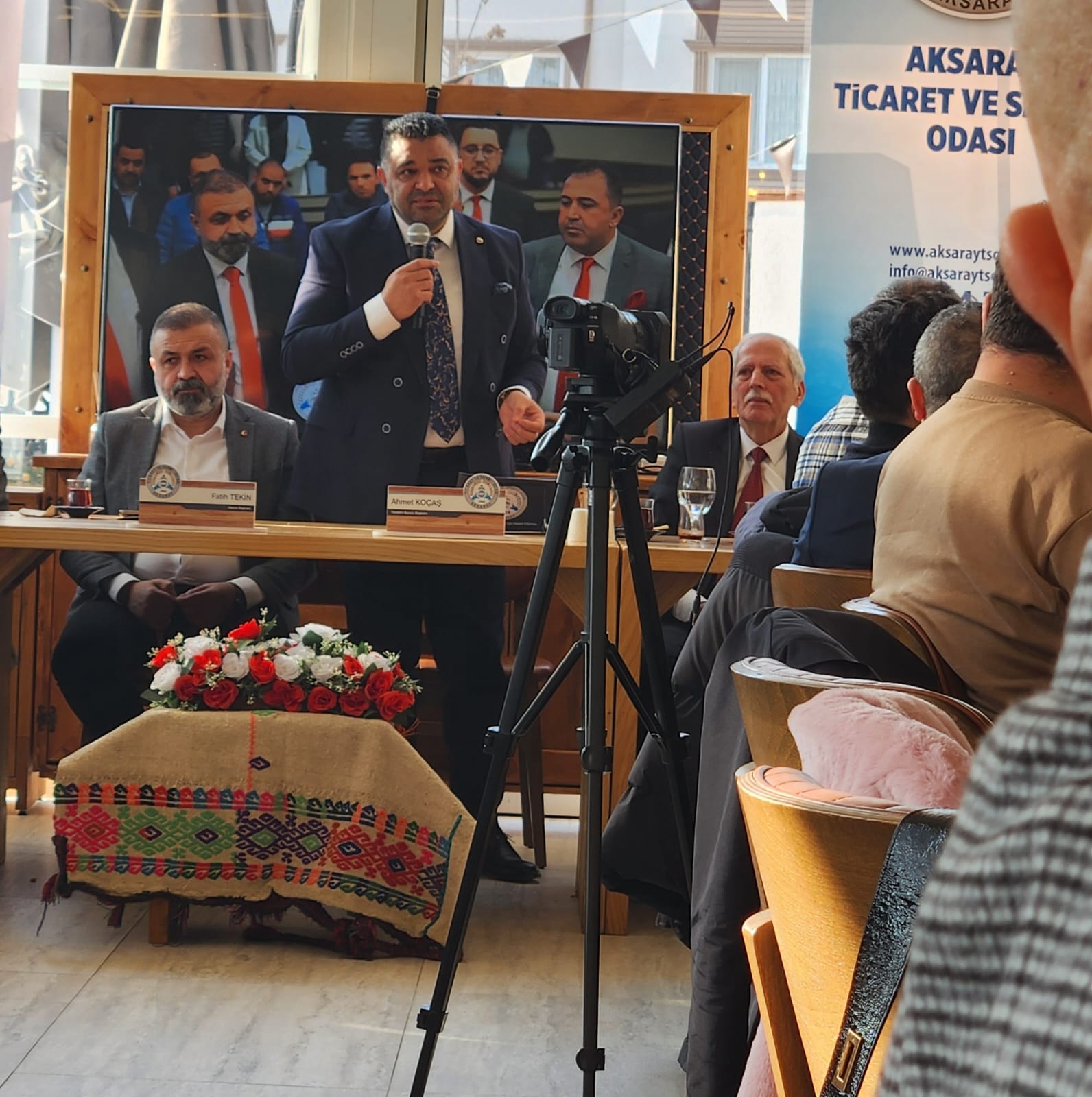 Aksaray Sanayi ve Ticaret Odası Başkanı Ahmet Koçaş Gazetecilere kahvaltı verdi 