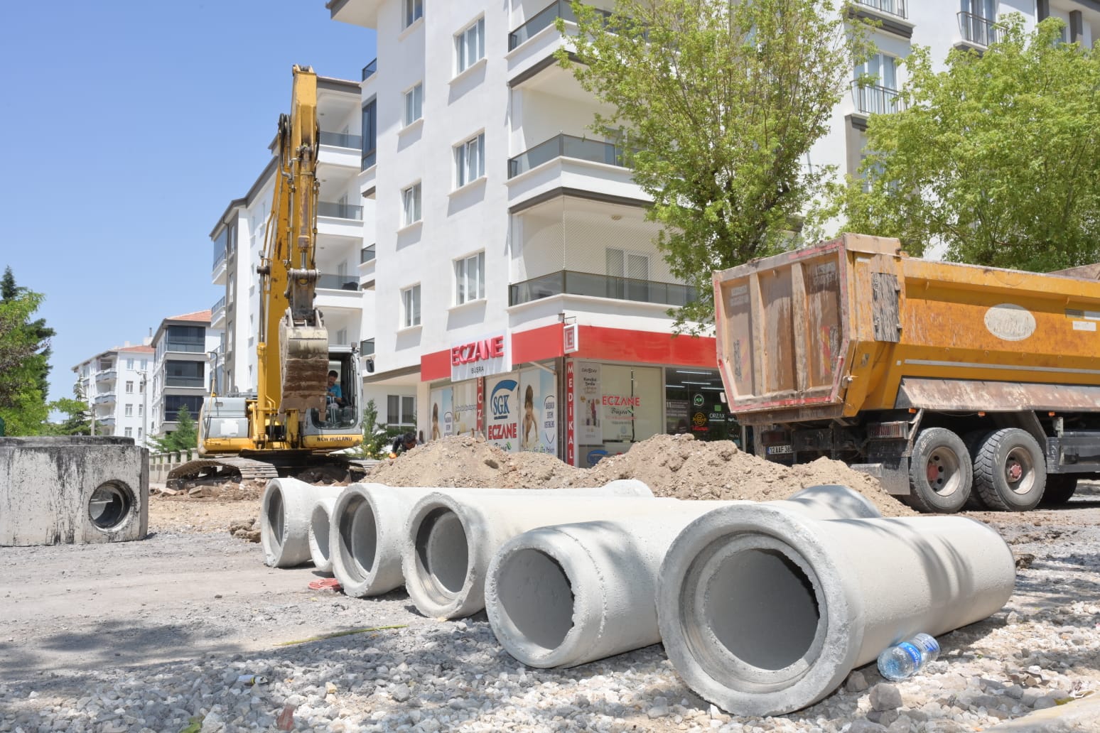 BÖLCEK CADDESİ ALTYAPI ÇALIŞMASINDA SONA GELİNİYOR