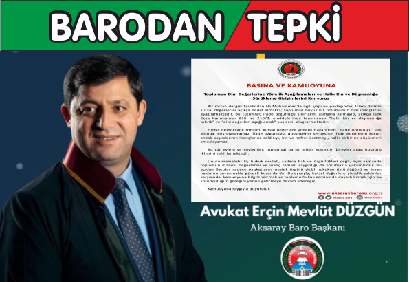 Baro Başkanı Düzgün: 