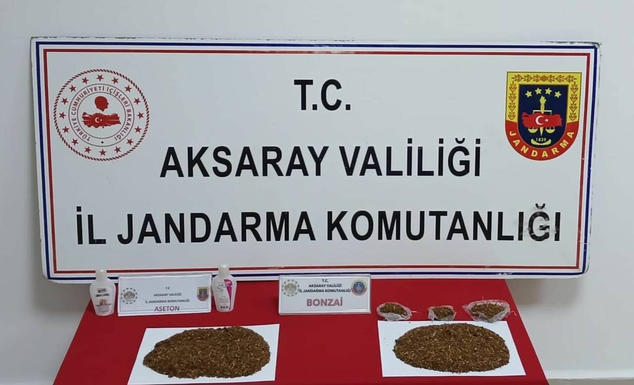 Jandarmadan Aksaray’da Bonzai Operasyonu; 2 kişi tutuklandı