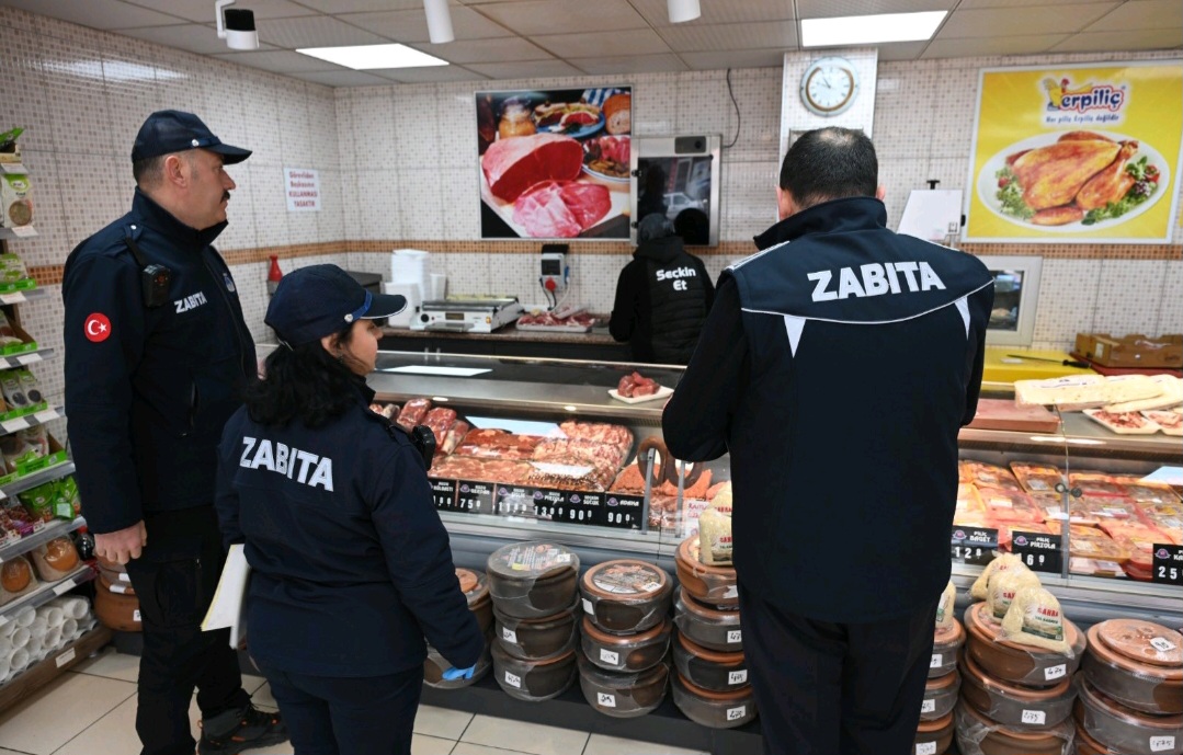 ZABITA EKİPLERİ KASAPLARA YÖNELİK DENETİM GERÇEKLEŞTİRDİ