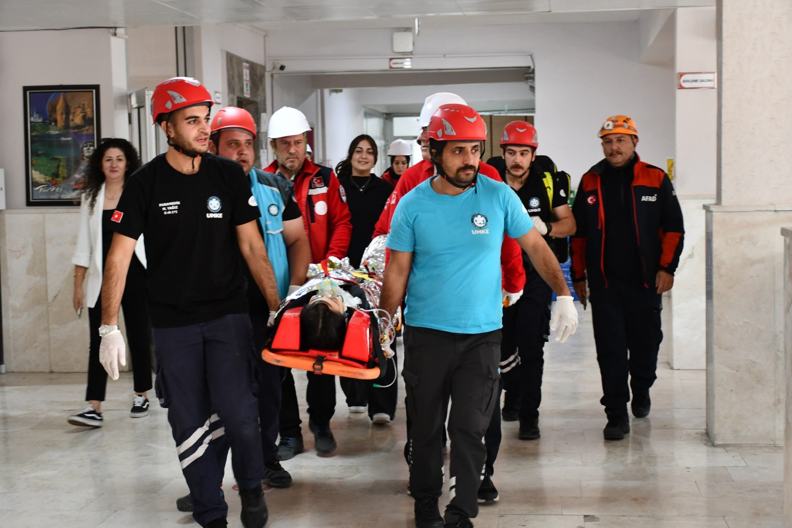 AKSARAY’DA GERÇEĞİNİ ARATMAYAN AFET TATBİKATI